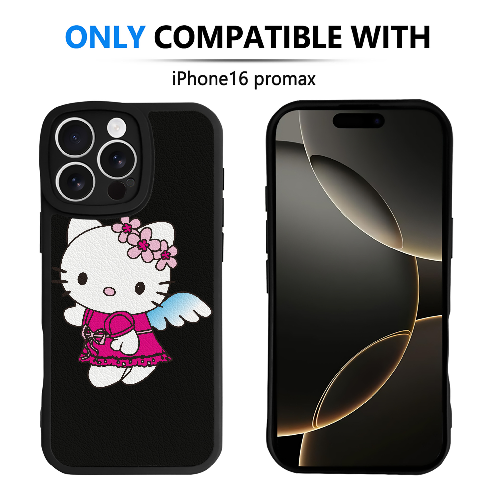 （画像用） Hello Kitty ハローキティ 【iPhone 16シリーズ対応】シリコンスマホケース（レザー調） 材質：シリコン